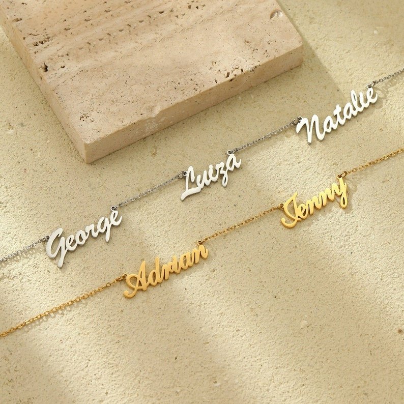 Beloved Family Name Necklace - Ornaments Co - 18K Gold Plated