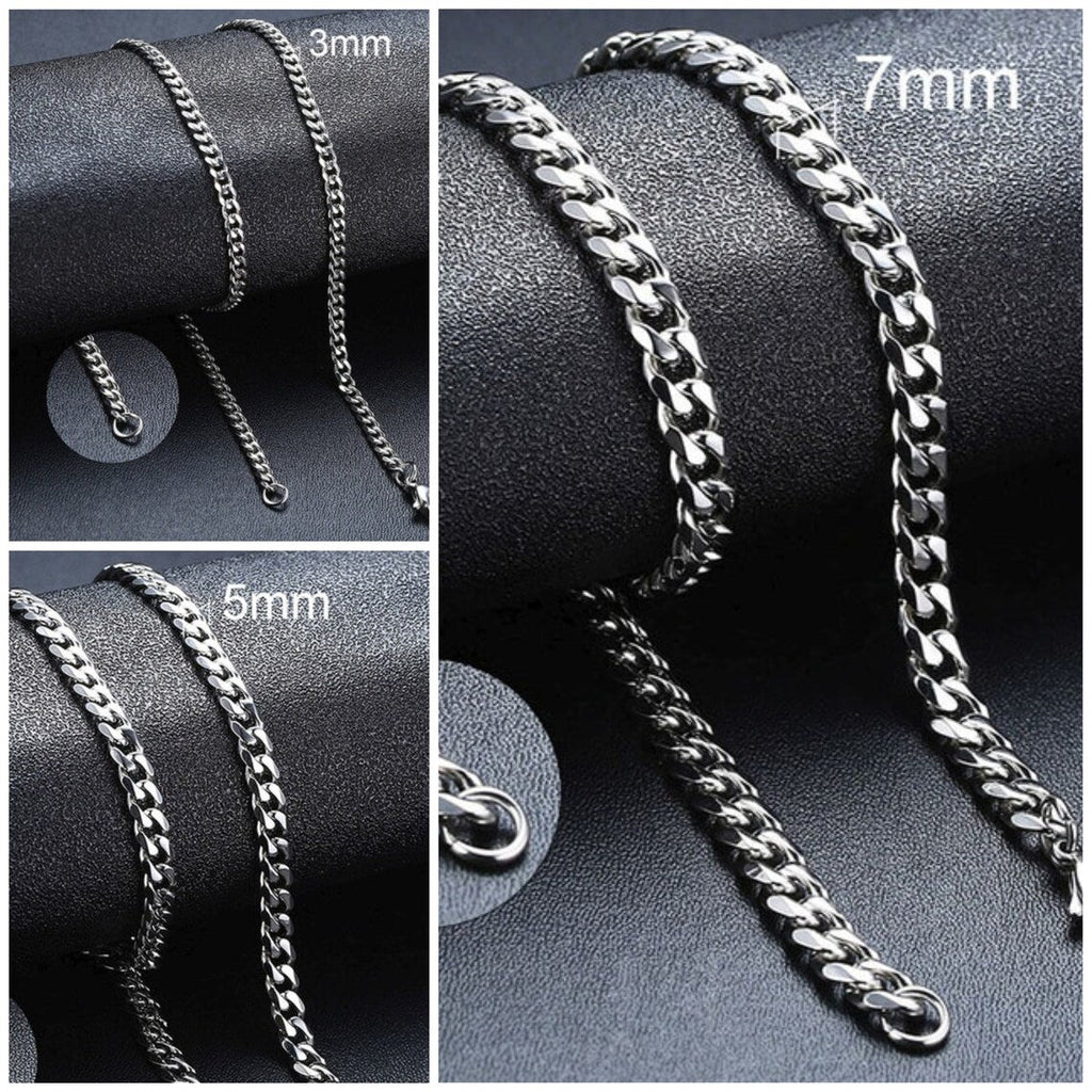 Cuban Link Chain for Men - Ornaments Co - Silver