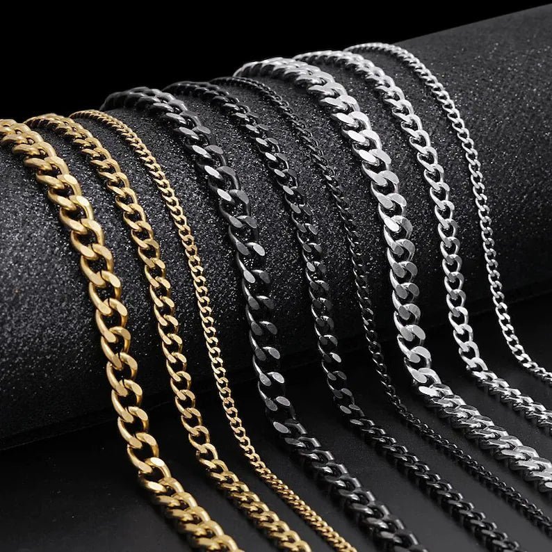 Cuban Link Chain for Men - Ornaments Co - Silver