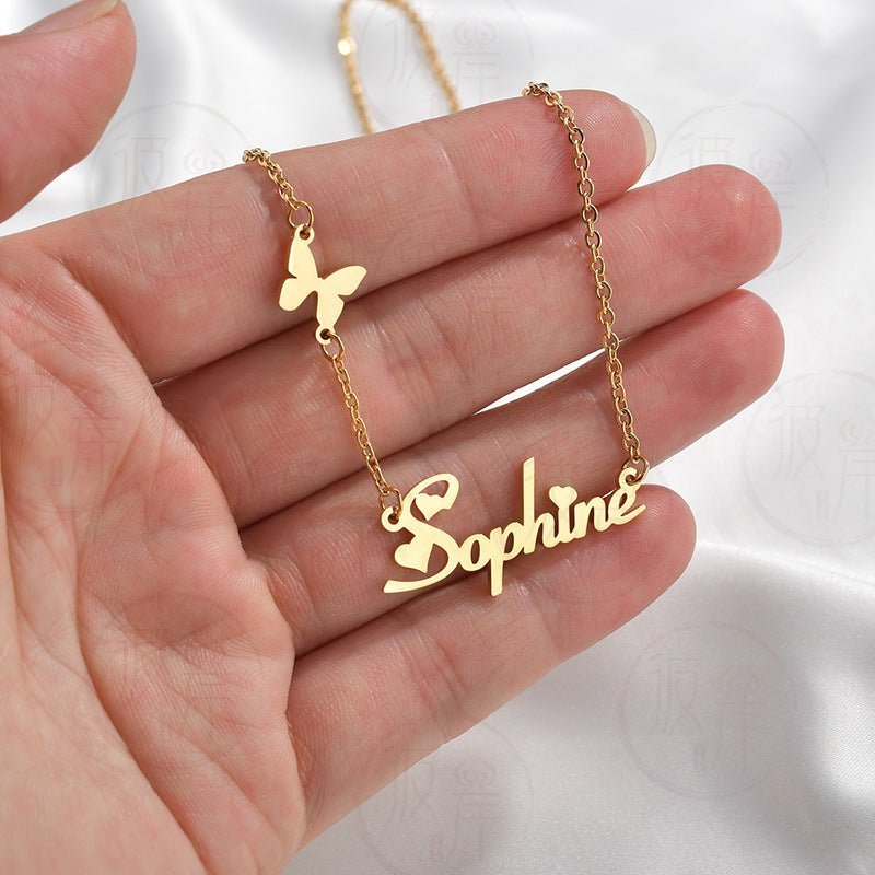 Customized Name Necklaces for Women With Character - Ornaments Co - 18K Gold Plated