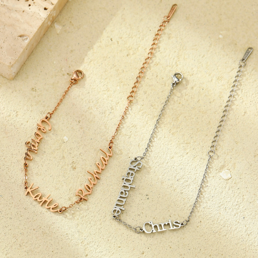 Forever Linked Name Bracelet For Women's - Ornaments Co - 18K Gold Plated