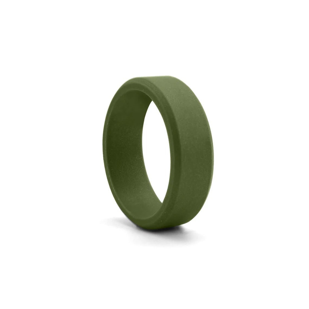 Men's Silicone Outdoor Sports Ring - Ornaments Co - Olive Green